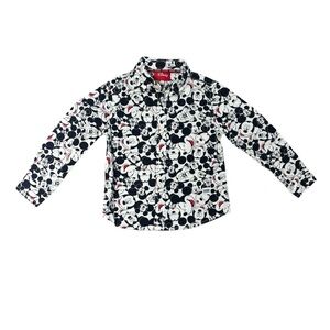 Disney Kids Mickey Mouse Long Sleeve Button Down Shirt - 2